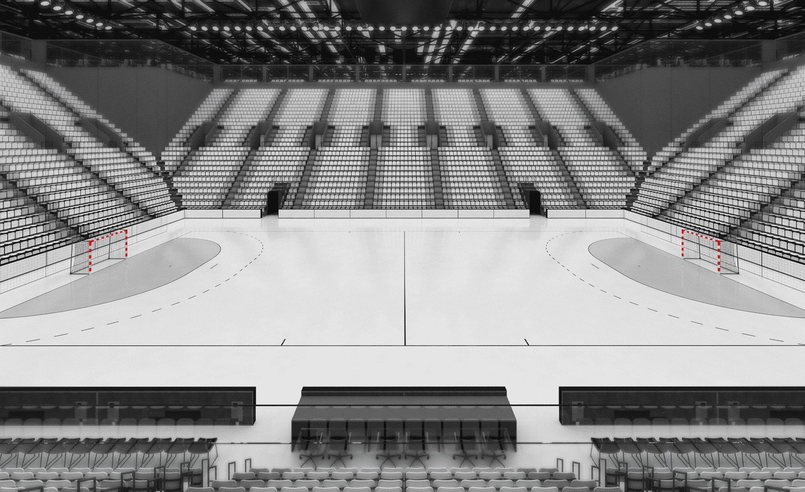 Simulateur de couleurs terrain Handball