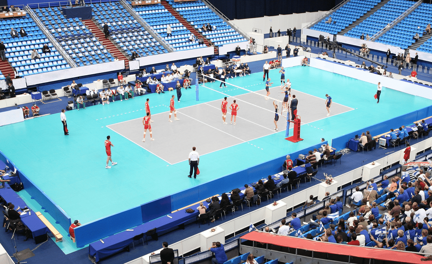 Simulateur de couleurs terrain de volleyball