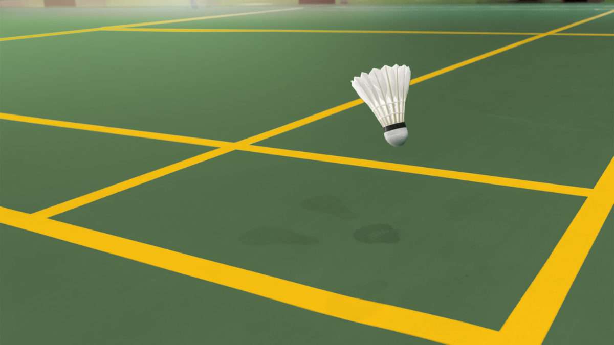 Rénovation d'un terrain de badminton en extérieur